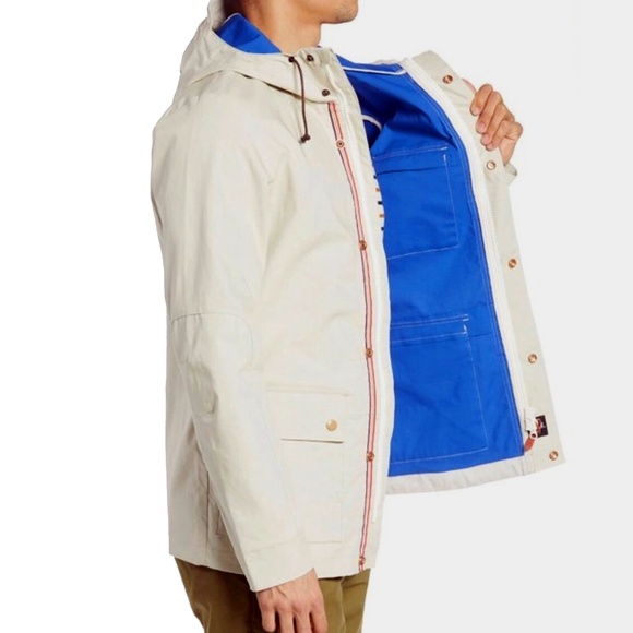 Scotch & Soda Utility Field Jacket Coat Mid-Length Hooded Many Pockets NWOT - Picture 4 of 16